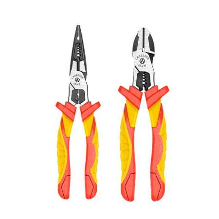 2 Pack LAOA Insulated Pliers Set LA322208 plus LA322308