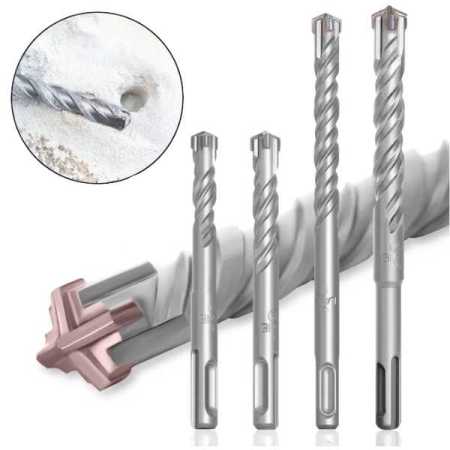 5mm 110 mm Concrete SDS Plus Drill Bit Cross Tips 4 Cutters  Brick Block Masonry Drilling Bit 