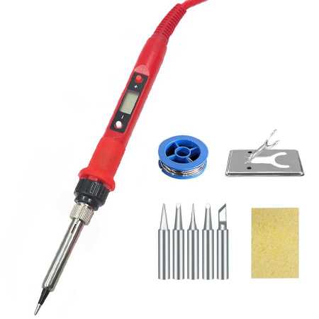 80W Digital Electric Soldering Iron 220V 110V Temperature Adjustable