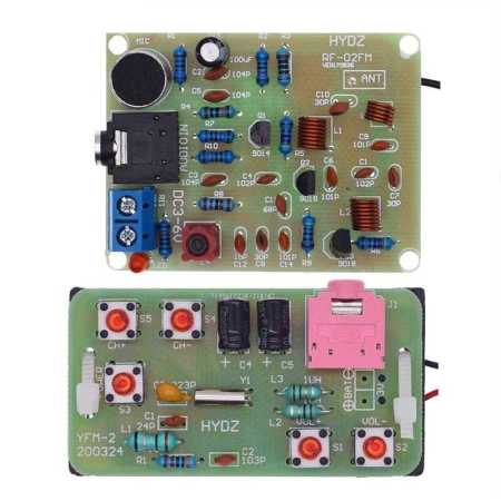 FM Transmitter and Receiver Electronics Project Kit 76 108MHz FM Stereo Radio