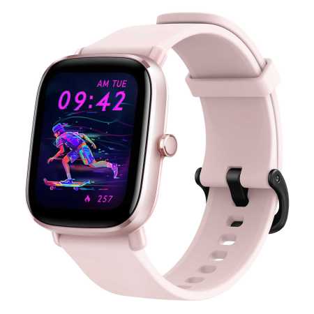 Flamingo Pink GTS 2 mini Smartwatch 68+Sports Modes Sleep Monitoring Android + iOS