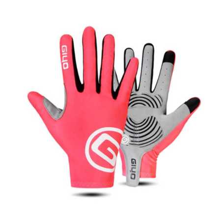 Full Length Bike Gloves Pink Color