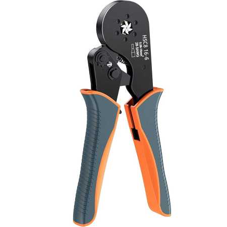 HSC8 16 6 Hexagonal Wire Ferrule Crimper Tool Self Adjustable Ratchet Crimping Pliers