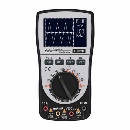 Handheld Multimeter with Built in Oscilloscope ET826