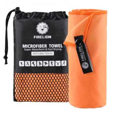 Large Orange Quick Dry Microfiber Towels 183 x 81 cm