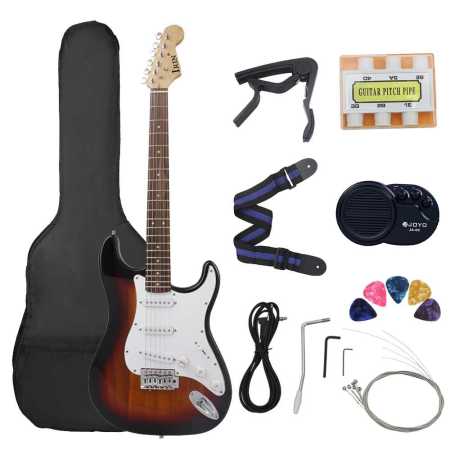 ST Electric Guitar 39 Inch 6 String 21 Frets with Accessoriesjpg