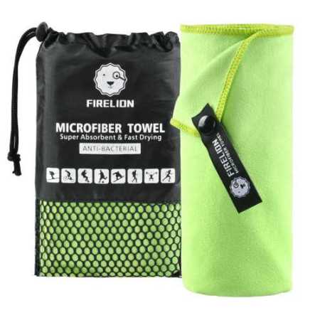 Small Green Quick Dry Microfiber Towels 50 x 100 cm