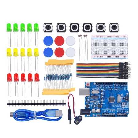 Starter Kit For UNO R3 Mini Breadboard LED Jumper Wire Button School Education Lab